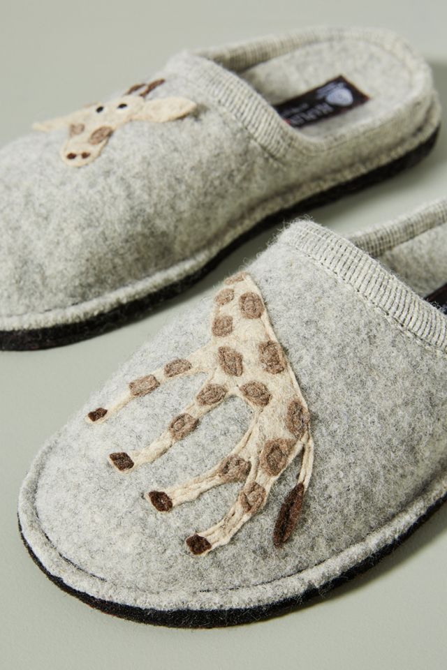 Haflinger Shelley Giraffe Slippers #2