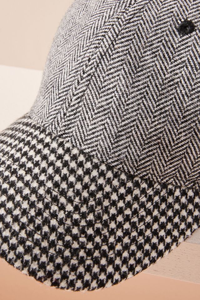 Herringbone + Houndstooth Baseball Cap #1