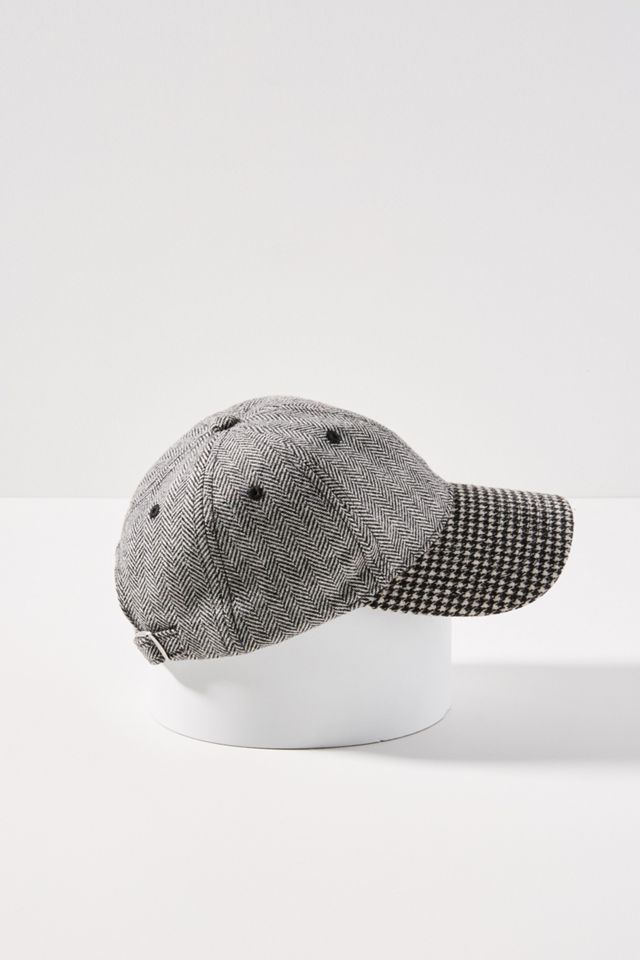 Herringbone + Houndstooth Baseball Cap #3