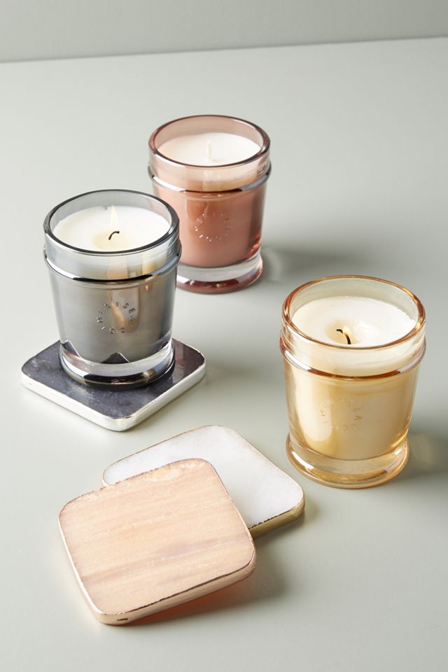 Mer-Sea & Co. Soy Candle + Quartz Coaster Set #1