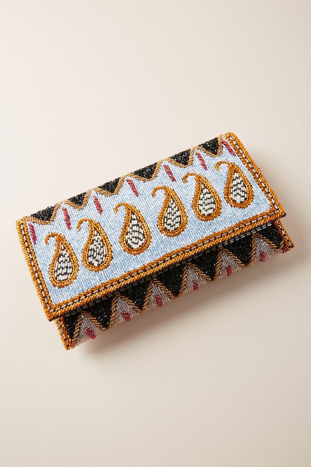 Anthropologie discount beaded clutch