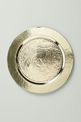 Axel Metallic Stainless Steel Charger