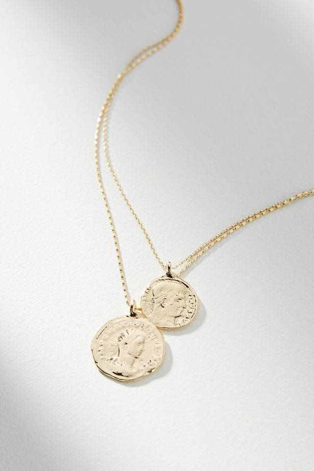 Lucky Penny 14K Gold-Plated Necklace #1