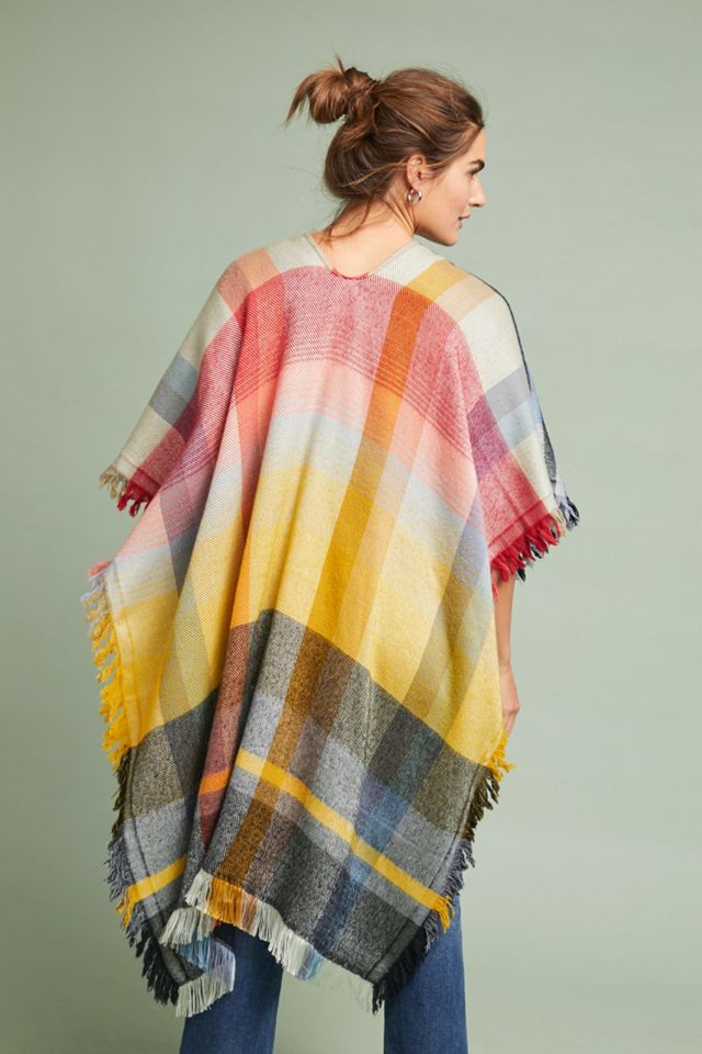 Ruana Plaid Wrap #1