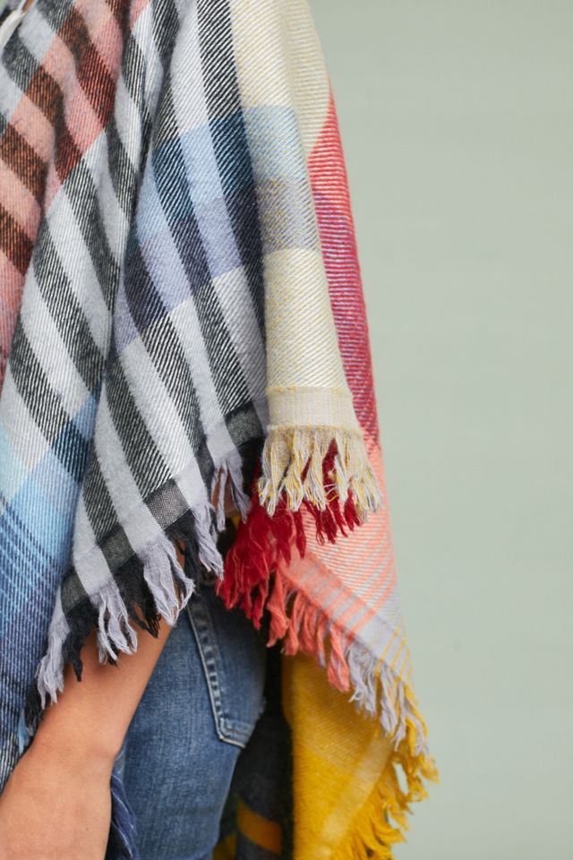 Ruana Plaid Wrap #2