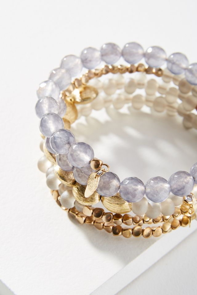 Beaded Coil Bracelet #1