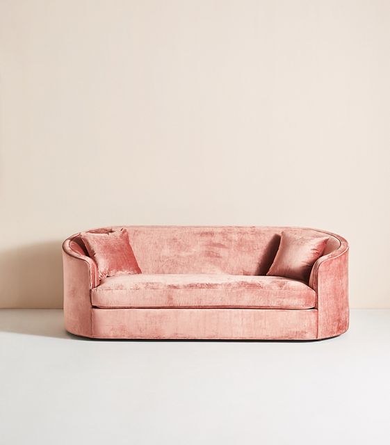 Anthropologie deals curved sofa