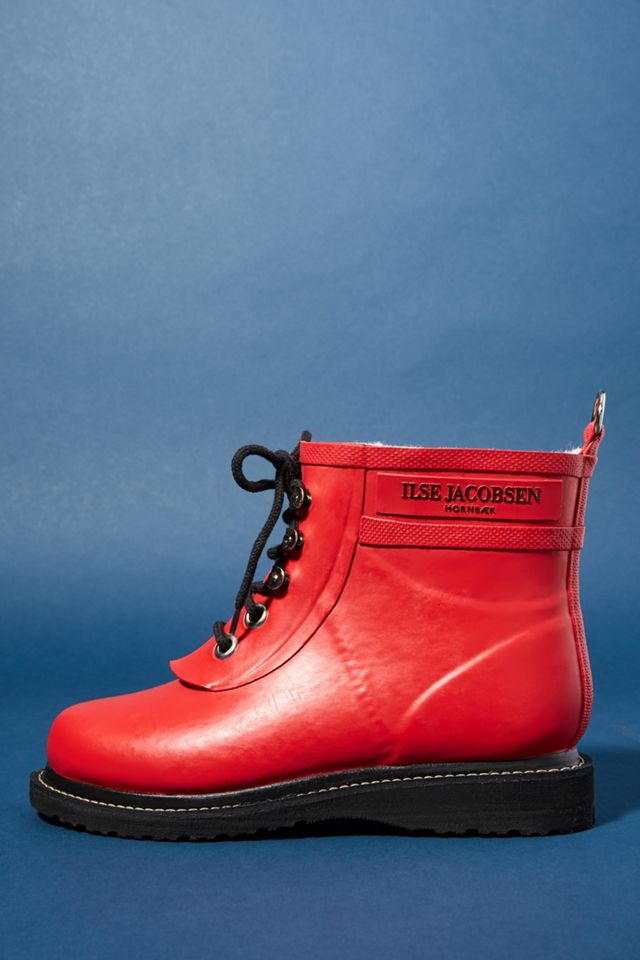 Ilse Jacobsen Short Lace-up Rain Boots #1