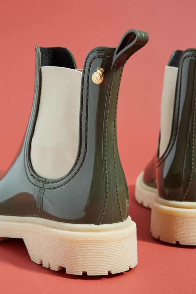 Lemon Jelly Colorblocked Chelsea Rain Boots | Anthropologie
