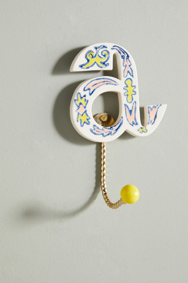 Handpainted Monogram Hook #1