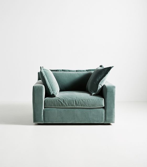 Teal chair and on sale a half