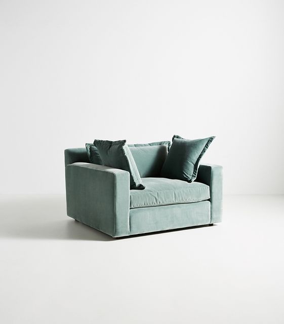 Turquoise chair and online a half