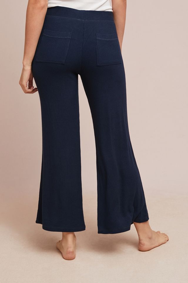 Ribbed Wide-Leg Pants #1