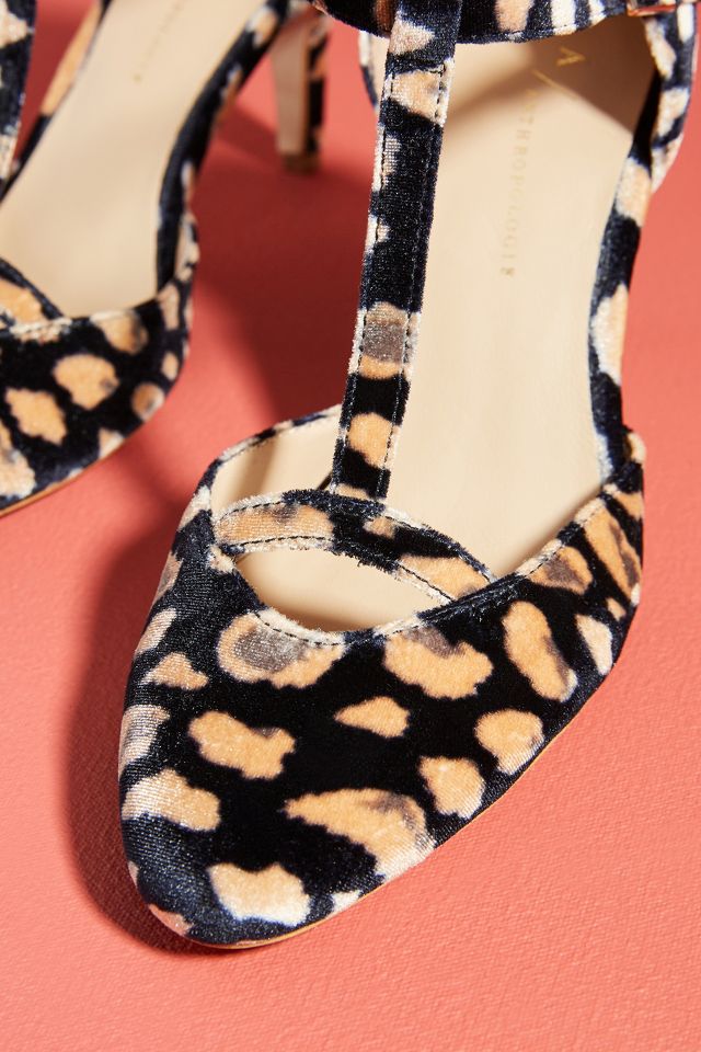 Anthropologie Abstract Velvet high quality Kitten Heels NWT Size US 9.5 EU 40.5