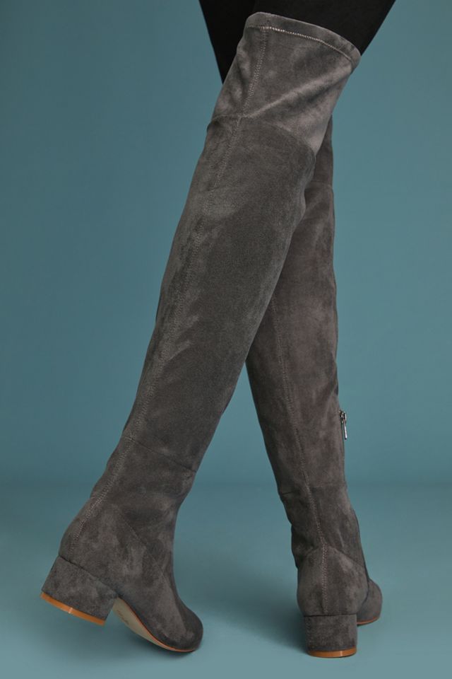 Anthropologie Suede Over-the-Knee Boots #1