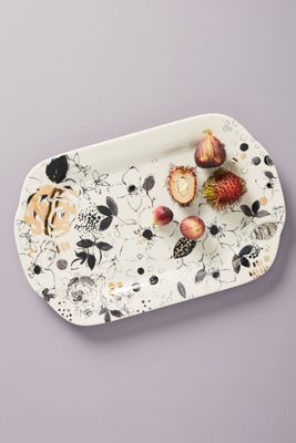 Lauren Wan Floral Vine Serving Platter
