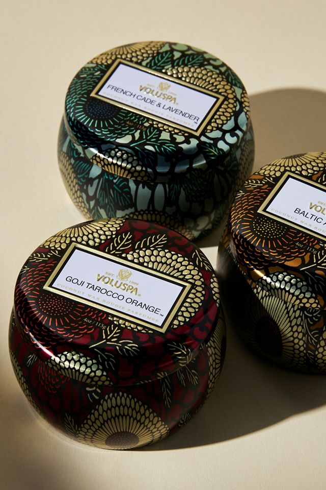 Voluspa Japonica Mini Tin Candles, Set of 3 #1