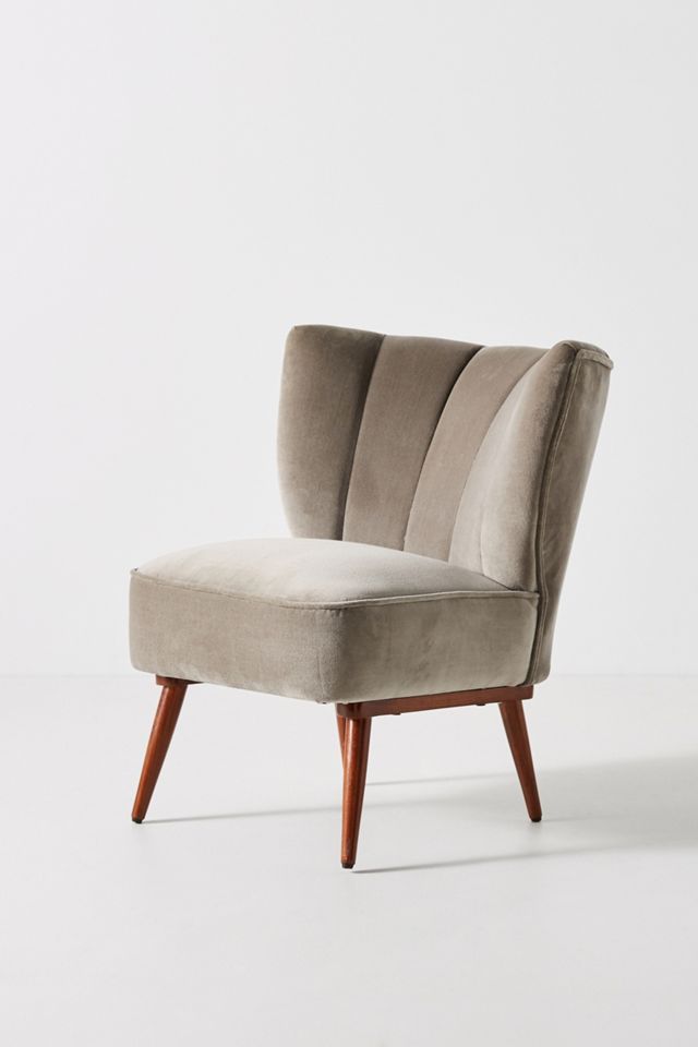 Fluted Petite Accent Chair #1