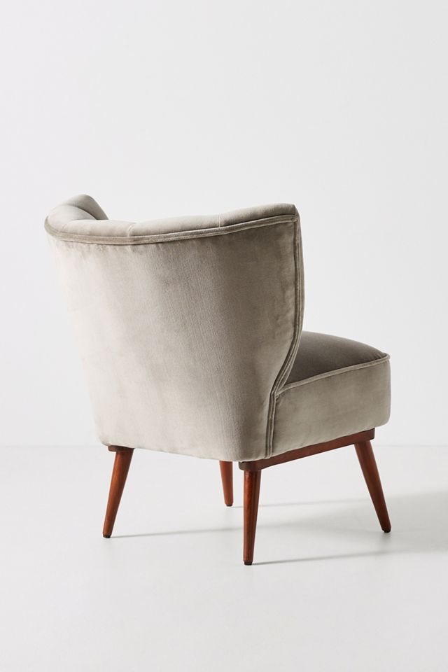 Fluted Petite Accent Chair #3