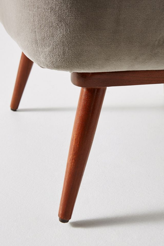 Fluted Petite Accent Chair #5