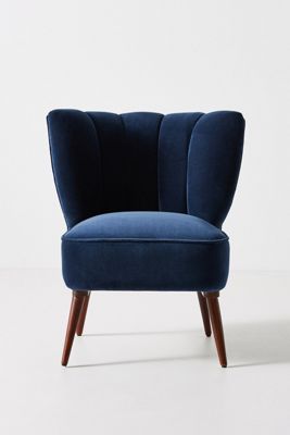 Fluted Petite Accent Chair