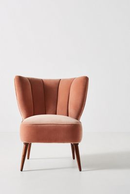 Fluted Petite Accent Chair