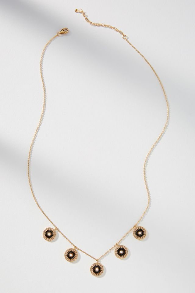 ★MIDNIGHT MOMENT.★ vintage coin chain necklace Midnight Coin Necklace | Anthropologie