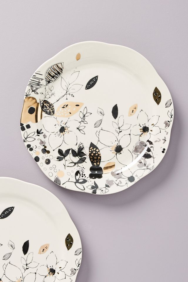 Lauren Wan Floral Vine Dinner Plates, Set of 4 #1
