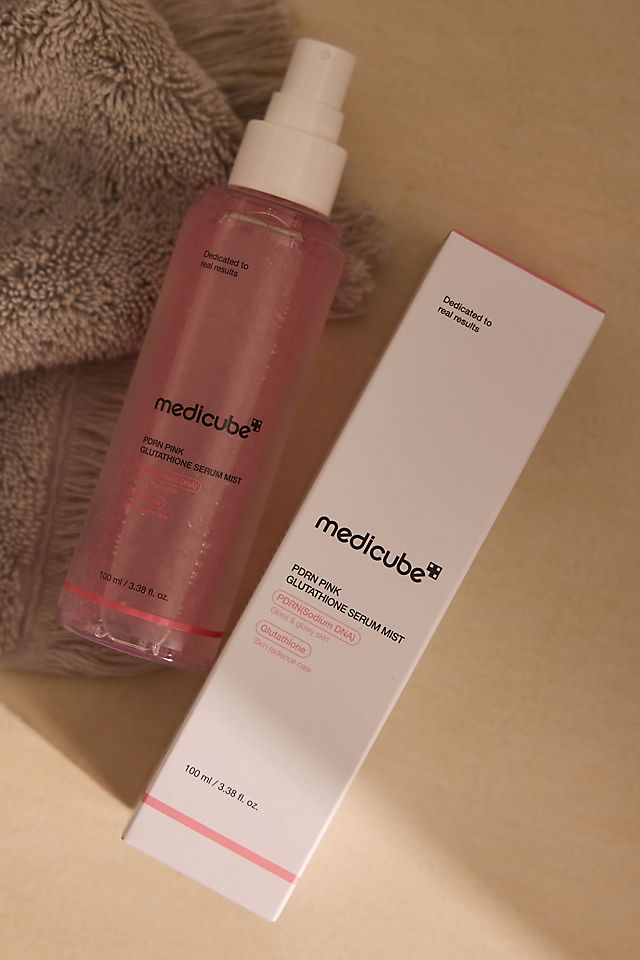medicube pdrn pink glutathione serum mist reviews by the skin feels less hot and reactive Medicube PDRN Pink Glutathione Serum