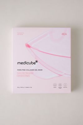 Mascarilla de Gel de Colágeno Rosa PDRN Medicube, Paquete de 4