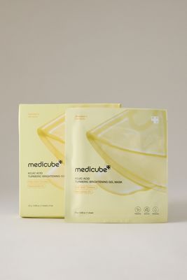 Medicube Kojic Acid Turmeric Brightening Gel Mask, 4 Pack