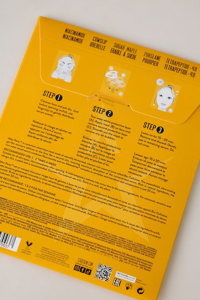 Masque facial éclaircissant After Party STARSKIN #1