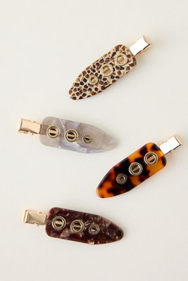 Pinces à œillet sans plis, lot de 4