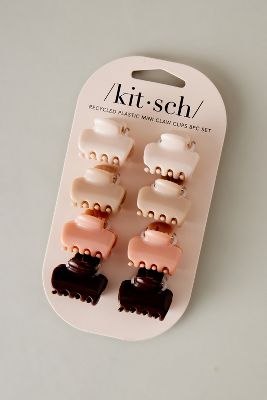 Kitsch Mini Puffy Hair Claw Clips, Set of 8