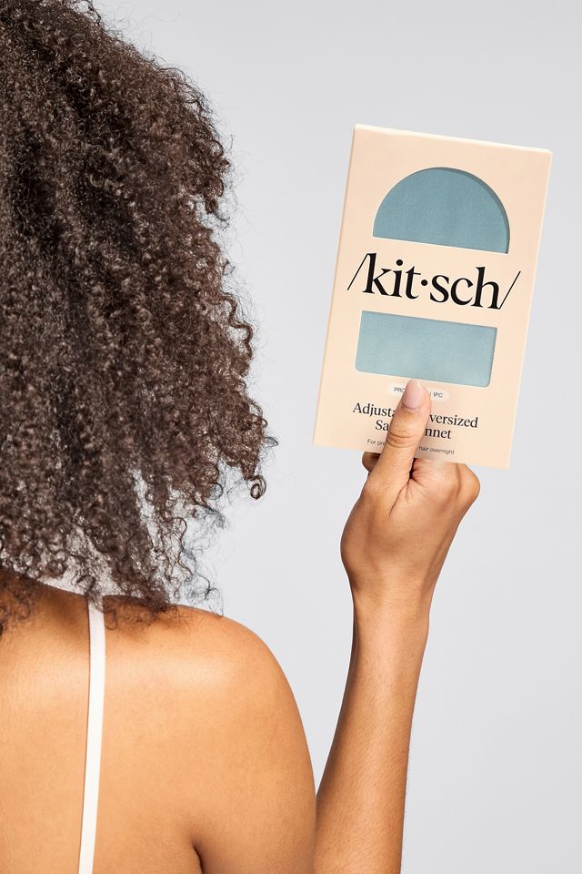 Kitsch Verstellbare Oversized Satin-Haarmütze #1