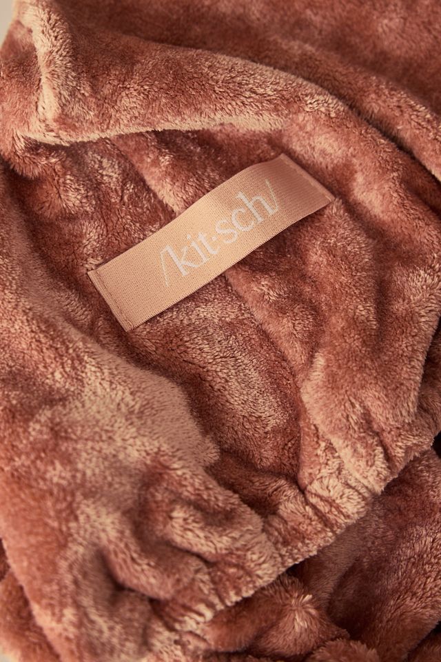 Turbante asciugamano per capelli in microfibra Kitsch Plush #1