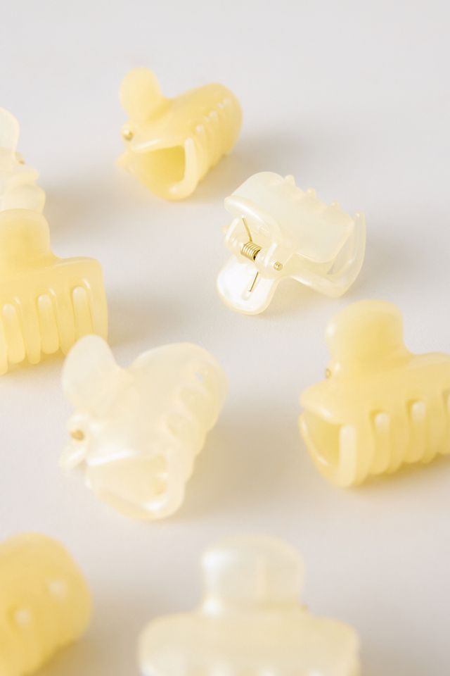 Kitsch Yellow Mini Cloud Claw Clips, Set of 8 #2