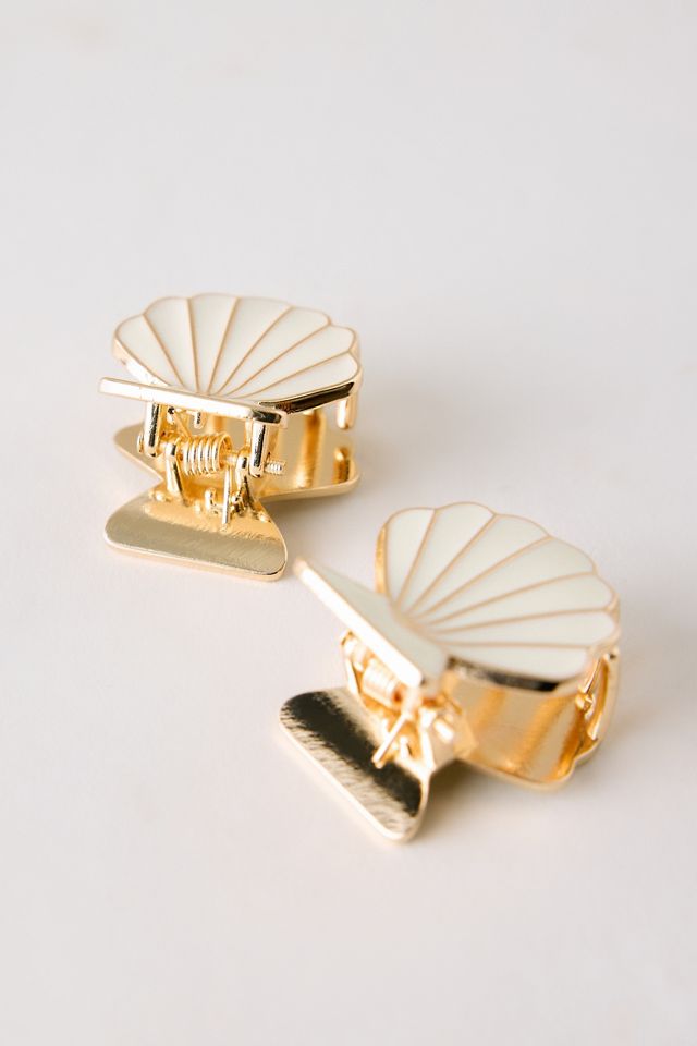 Pinzas Mini de Metal con Forma de Concha Kitsch #1