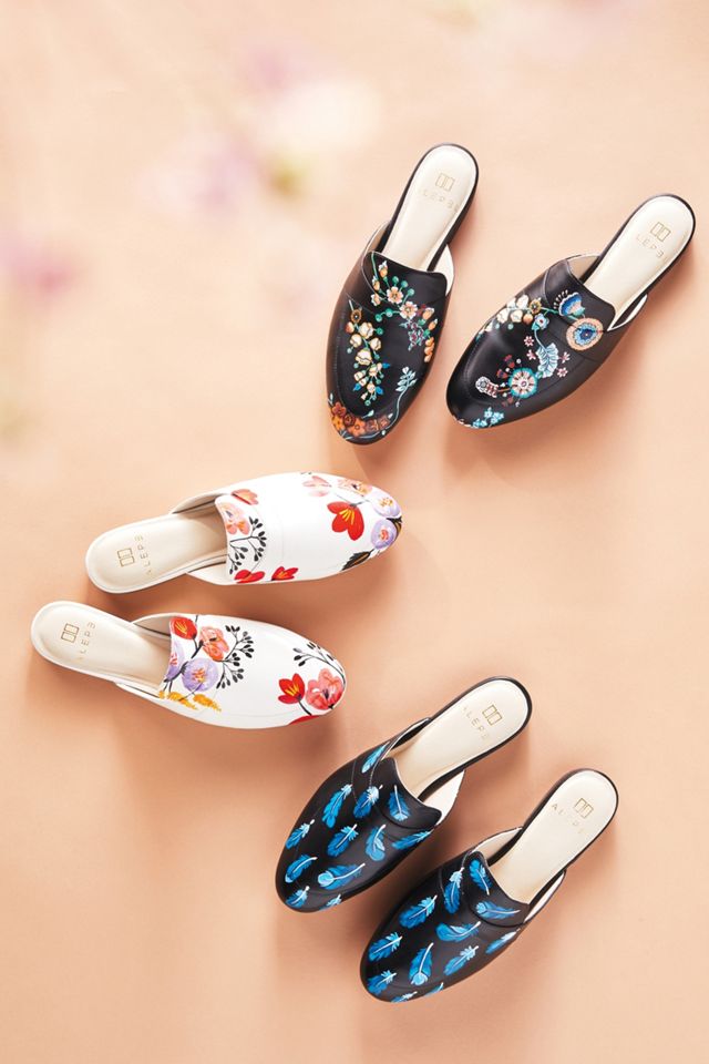 Alepel Cobalt Feather Slides #4