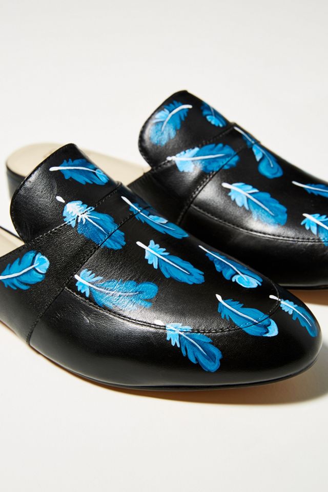 Alepel Cobalt Feather Slides #2