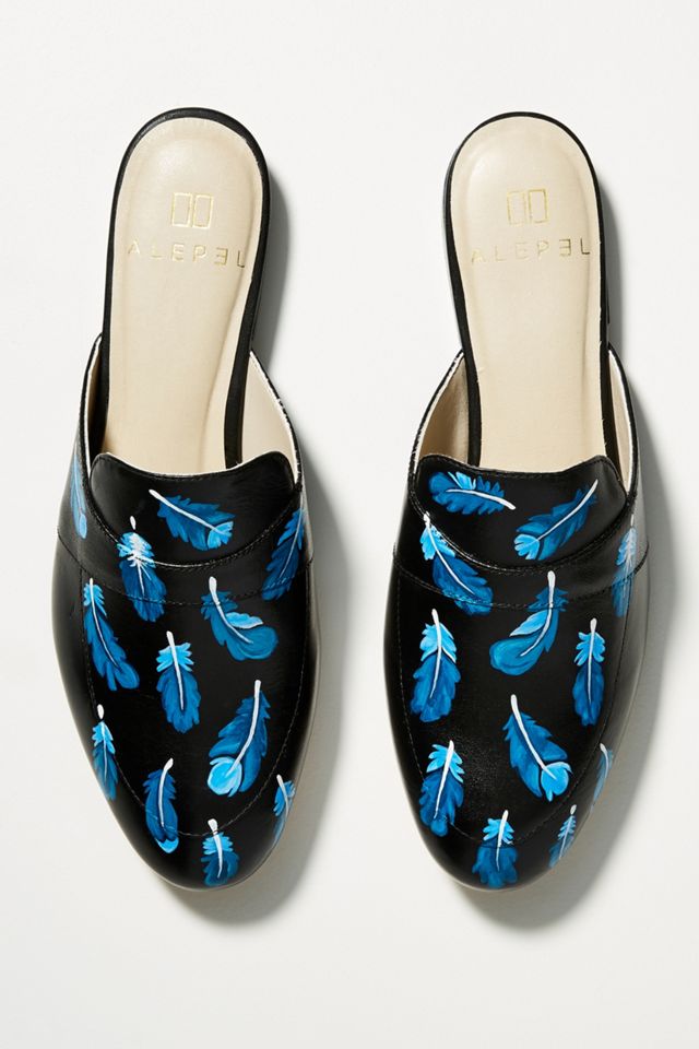 Alepel Cobalt Feather Slides #1