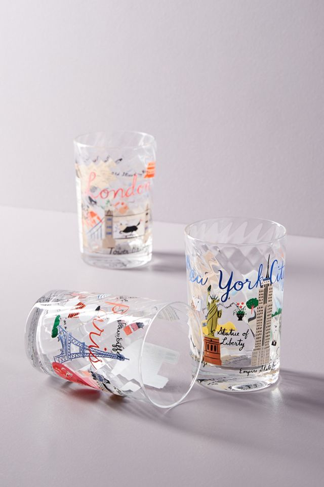 Libby VanderPloeg Skyline Juice Glass | AnthroHome