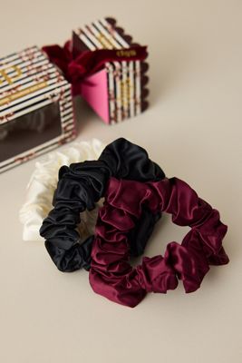 Slip Seide Scrunchie Knallbonbon Set