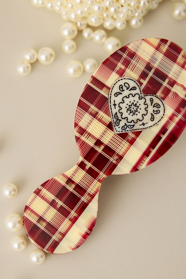 Solar Eclipse Tartan Hair Brush #1