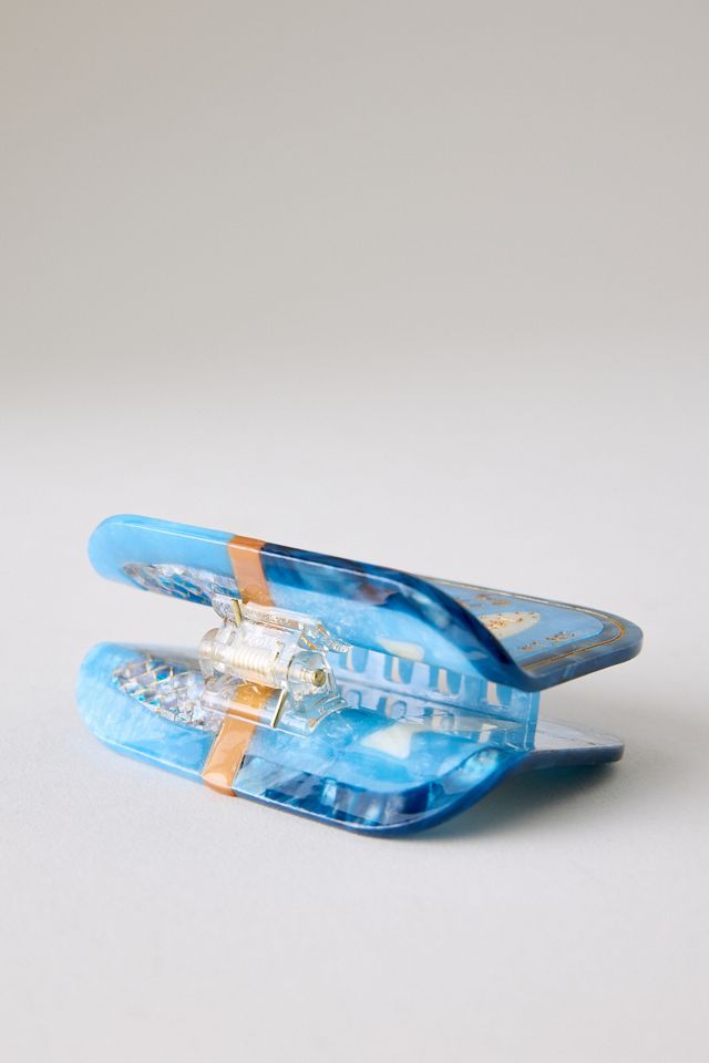 Solar Eclipse Handpainted Sardines Hair Claw Clip #1