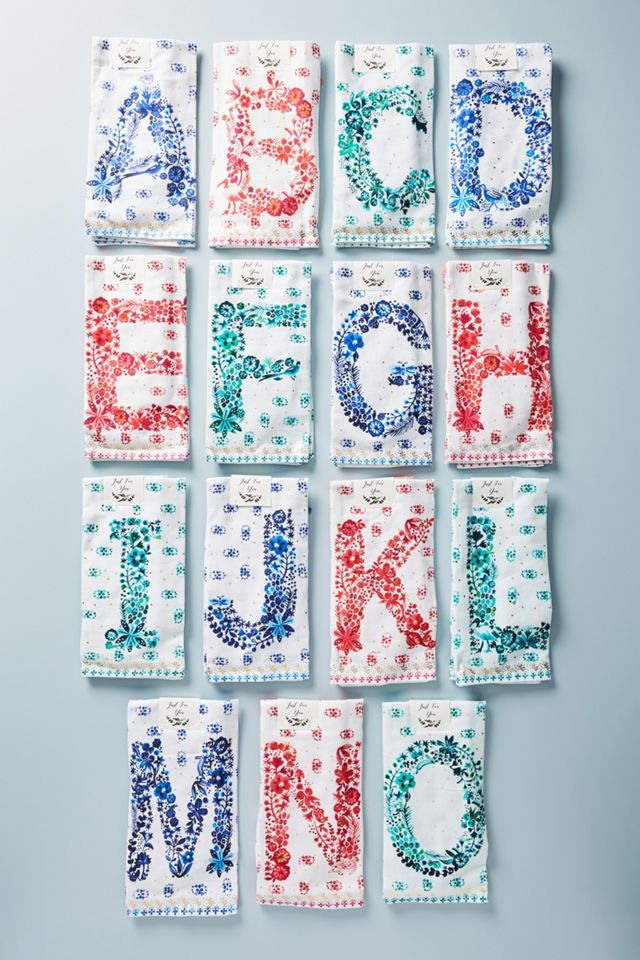 Monogram Dish Towel + Oven Mitt Set #2
