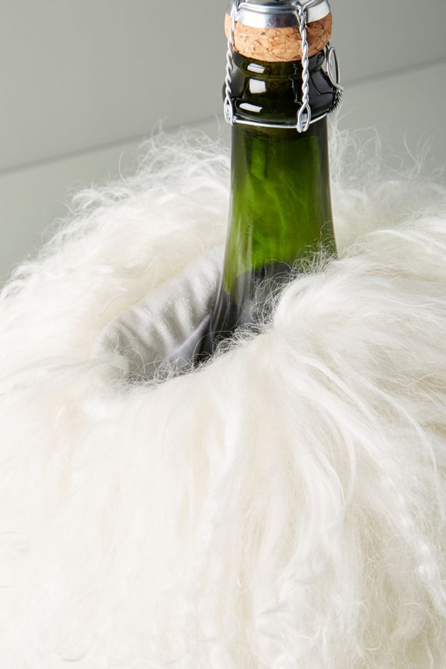 Textured Wool Wine Tote #1