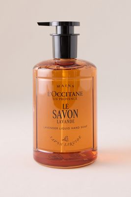 L'Occitane Lavender Liquid Hand Soap 350ml - Glass Bottle