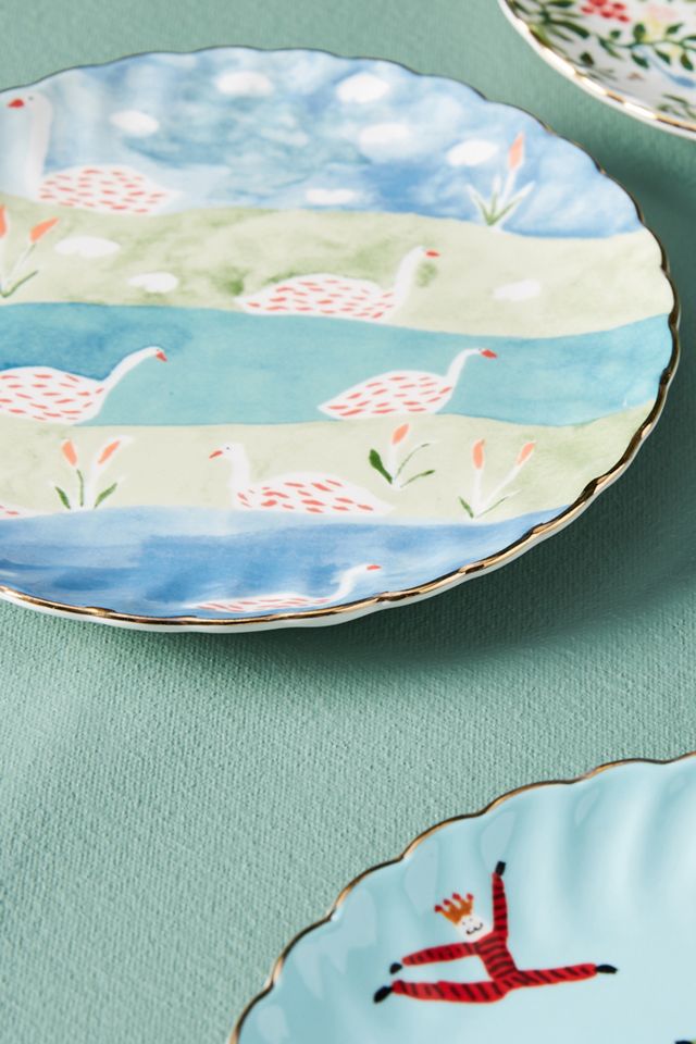Twelve Days of Christmas Canape Plates, Set of 12 #3