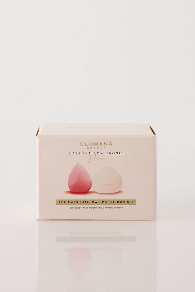Ensemble duo d'éponges de maquillage Marshmallow Clomana Beauty #1